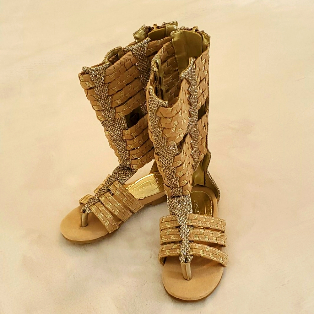 Silver and Gold Sandals